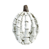 Maxbell Halloween Skeleton Pumpkin Decoration for Living Room Housewarming Fireplace 11.8x11.4x15.7cm
