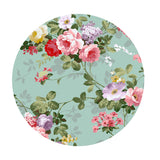 Maxbell Table Cover Outdoor Elastic Edged Tablecloth Round Set of 2 Floral Pattern