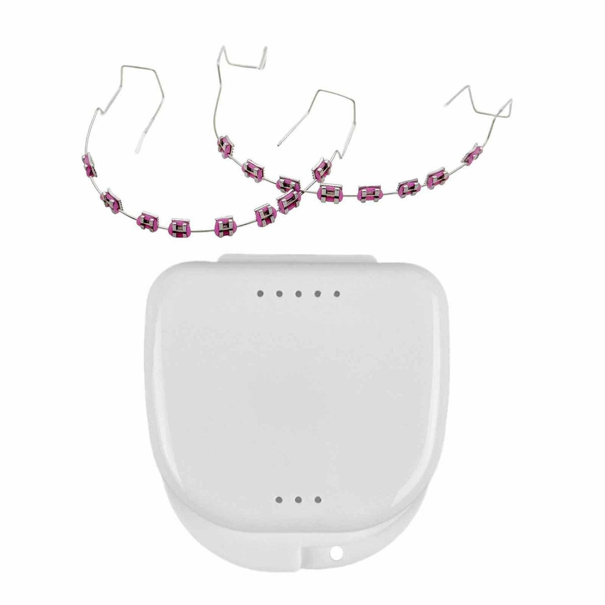 Maxbell Temporary Tooth Decoration with Box Orthodontist Explain Props Ligature Ties pink