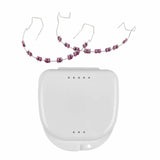 Maxbell Temporary Tooth Decoration with Box Orthodontist Explain Props Ligature Ties pink