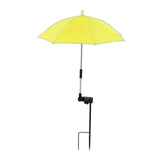 Maxbell Plant Umbrella Rainproof Multifunctional Ground Plug Lightweight Shade Cover Yellow