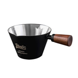 Maxbell Espresso Measuring Cup Latte Art Coffee Mug 90ml for Cappuccino Parties Home Black