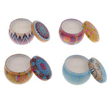 Maxbell 4 Pieces Scented Candles Gift Set Natural Soy Wax Portable Travel Tin Candle