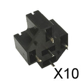 Maxbell 10x40A 5Pin SPDT PCB Board Mount Relay Socket Connector for Terminals