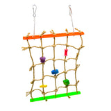 Maxbell Maxbell Acrylic Climbing Net Cage Swing Ladder Toy for Pet Parrot Bird Chew Play