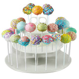 Maxbell 3-Tier 42 Holes Plastics Cake Pop   Cupcake Display Stand