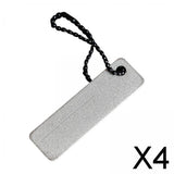 Maxbell 4xDurable Fishing Hook File Practical Keychain Pocket Grinding Fish Hooks