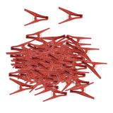 Maxbell 100x Plant Support Clips Plants Stem Clamp for Tomato Loofahs Trellis Fruits Flat Type S