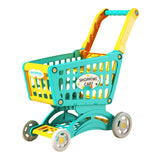 Maxbell Kids Shopping Cart Trolley Toys Valentines Gifts for Kids Role Playing Games Green