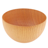 Maxbell 2xRound Wooden Cereal Bowl Food Container Camping Dinner Lunch Tableware M