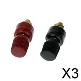 Maxbell 3x200A Binding Post M6 Copper Screw Thread Electrical Insulation 2Pcs
