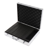 Maxbell Microphone Case Aluminum Impact Resistant Live Broadcast Hard Shell Mic Case 36.5x28.5x9cm black