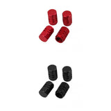 Maxbell 8pcs Car Auto Protective Wheel Rims Tire Valves Stems Caps Cover Blue Red