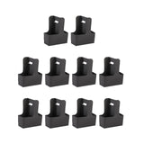 Maxbell 10 Pieces Drink Carrier with Handle Foldable for Bubble Tea Juice Milkshakes Black
