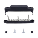 Maxbell Maxbell Power Distribution Block with Cover 12V Battery Busbar for Car RV Truck 1 piece black