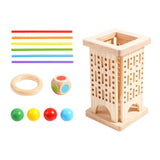 Maxbell Wood Sticks Balance Toy Tabletop Math Learning Toy Educational Birthday Gift