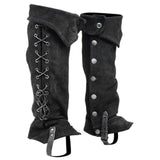 Maxbell 3xPirate Boot Cover Steampunk Renaissance Knight Warrior Costume Accessories Black