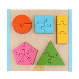 Maxbell Maxbell Geometry Shape Wooden Jigsaw Block Puzzle Children Education Toys Style 3