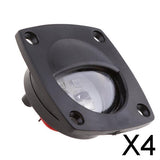 Maxbell 4xRV Caravan Boat Marine Interior LED Ceiling Courtesy Light Lamp 12V Black