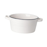 Maxbell Salad Bowl Ceramic Double Ear Decorative Serving Bowl for Yogurt Snacks Rice Without lid