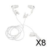 Maxbell 8x3.5mm Waterproof Earphone Headphone Stereo Swimming for MP3 Radio iPod White
