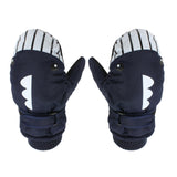 Maxbell Kids Winter Gloves Warm Thickened Gloves Snow Gloves for Skiing Snow Outdoor Navy blue