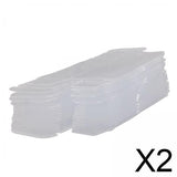 Maxbell 2x50 Pieces PVC Transparent Box Display Case for Dolls Model Cars Souvenirs