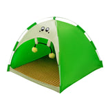 Maxbell Cat Tent Portable Soft Summer Foldable Small Dog Bed for Home Camping Indoor M Green