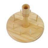 Maxbell 8 Spools Yarn Holder Hand Tool Wooden Thread Holder Rack Knit Yarn Dispenser