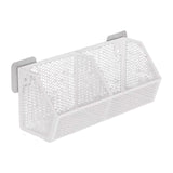 Maxbell Wall Hanging Baskets Wall Mounted Multiuse for Living Room 28.8x11x13.5cm White