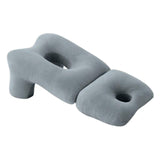 Maxbell Face Down Pillow Soft Multifunctional Neck Support for Abdomen Sleeping Home Gray