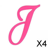 Maxbell 4xBeach Bag Letter Charm Fashionable Decor Embellishment Button Alphabet Charm J
