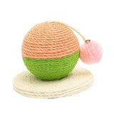 Maxbell Maxbell Sisal Scratching Toy Interactive Toy Rest Grind Claw Cat Scratcher Ball Green Pink