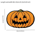 Maxbell Halloween Pumpkin Floor Mat Modern Indoor Door Mat for Porch Hallway Holiday 50cmx80cm