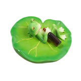 Maxbell Frog Statue Decorative Gift Resin Figurine for Outdoor Courtyard Balcony
