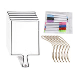 Maxbell Maxbell 6x Dry Erase Answer Board Multifunctional Handheld for Home Classroom White 24.7x14.8cm