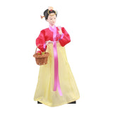 Maxbell Korean Hanbok Doll Cute 12 inch Female Statue for Home Office Tabletop Decor Style H