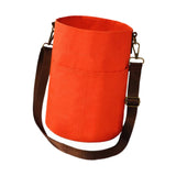 Maxbell Maxbell Yarn Storage Tote with Shoulder Strap Sturdy Crochet Beginners Gift Yarn Bag Orange