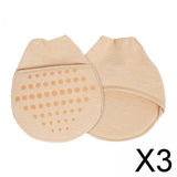 Maxbell 3x2x Cotton Women Cotton Toe Pads Pain Relief for High Heels Cushion Yellow