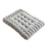 Maxbell Biscuit Shaped Seat Cushion Tatami Floor Cushion for Chair Sofa Balcony Home Gray