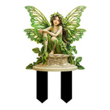 Maxbell Fairy Garden Stake Acrylic Gift Decorative Butterfly for Lawn Garden Pathway