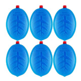 Maxbell 6Pcs Ice Brick Pack Ice Boards Ice Freezer Blocks for Picnics Camping Family Blue 11.5x3.5cm