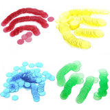 Maxbell 800x Assorted 3/4 Inch Transparent Count Bingo Chips for Bingo Game Cards 1.9cm