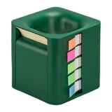 Maxbell 5 in 1 Sticky Note Holder Dispenser Students Study Workers Sticky Index Tabs Deep Green