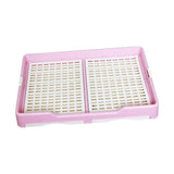 Indoor Pet Training Toilet Tray Puppy Pee Tray Potty Trainer for Kitten M Pink - Aladdin Shoppers