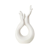 Maxbell Ceramic Hand Flower Vase Modern Unique Flower Vase for Home Bedroom Desktop