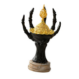 Maxbell Incense Burner Spooky Desktop Tabletop Decoration for Farmhouse Office Party Black