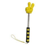Maxbell Telescopic Teacher Pointer Portable Extendable Hand Pointer for Presentation Yellow Victory