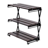Maxbell Camping Folding Storage Rack Versatile Organizer for Kitchen Outdoor Picnics Iron Surface