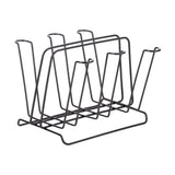 Maxbell Metal Cup Drying Rack Hold 6 Sturdy Coffee Mug Holder for Home Tea Cups Mugs black